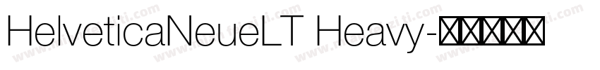 HelveticaNeueLT Heavy字体转换